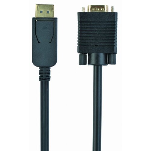 Gembird CCP-DPM-VGAM-6 video cable adapter 1.8 m VGA (D-Sub) DisplayPort Black Slike