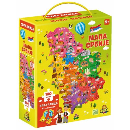 Puzzle MAPA SRBIJE 100 PCS Slike