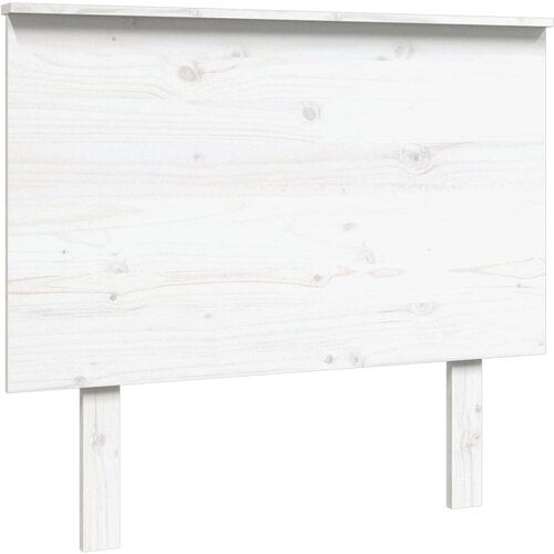 Maison Chic posteljno vzglavje - vzglavna omarica - nočna omarica belo 94x6x82,5 cm trdna borovina, (21706026) Slike