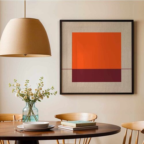 WALLXPERT Dekorativna uramljena slika na platnu, 74x74cm, Šarena Cene