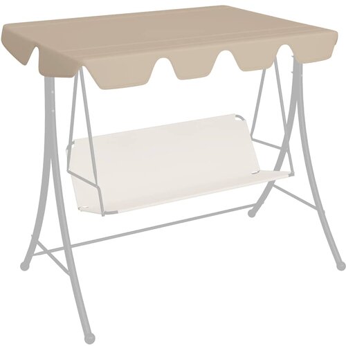  Zamjenski krov za vrtnu ljuljačku bež 150/130 x 105/70 cm Cijene