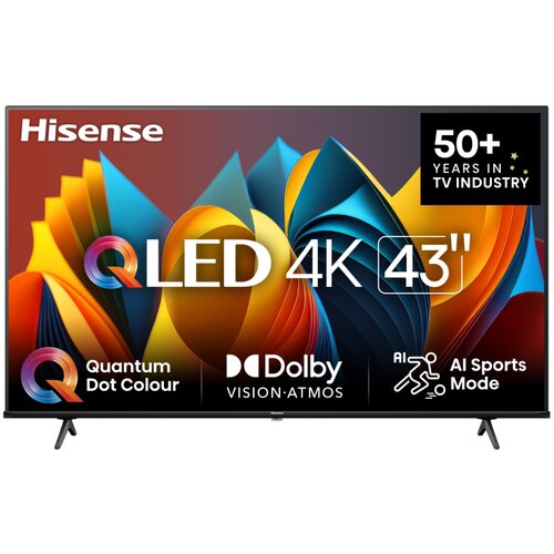 Hisense Smart televizor 43E7NQ, 43", QLED 4K UHD, Crni Cene