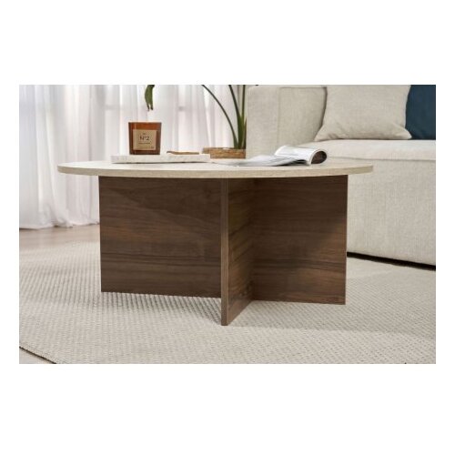 Hanah home Sto za dnevnu sobu Soleil Travertine Venezia Walnut Slike
