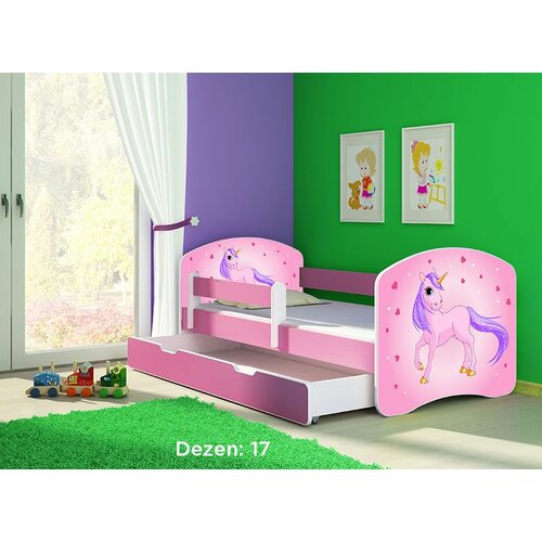 ACMA dečiji krevet ii 180x80 f + dušek 6 cm pink 17 Cene