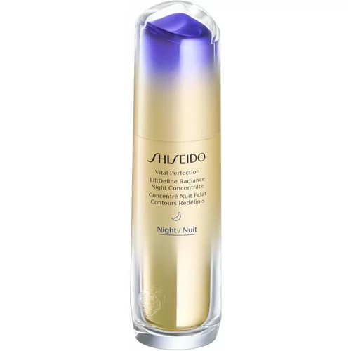 Shiseido Vital Perfection LiftDefine Radiance Night Concentrate noćni serum s lifting učinkom 40 ml