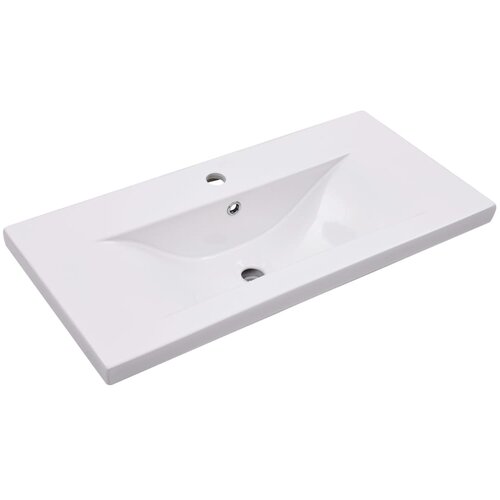 Maison Chic Vgradni Umivalnik - Kopalna umivalnik - Lavabo 81x39,5x18,5 cm keramičen bel, (21684815) Cene