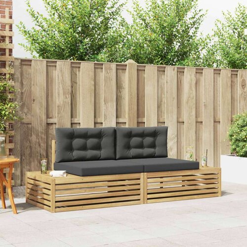  Zunanja garnitura za sedenje Bela 230,5 x 83 x 73 cm Poliester, (5000273443) Cene