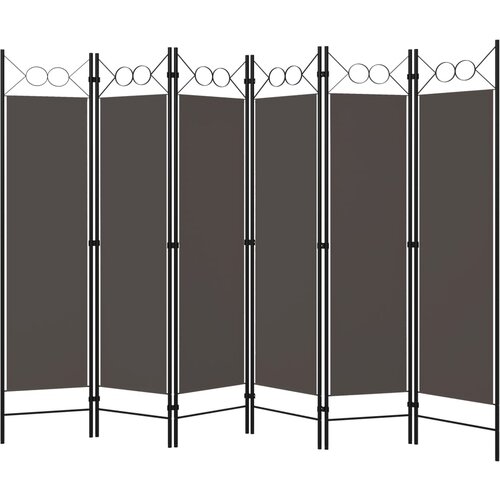 Maison Chic Paravan - Sobne pregrade 6-delni antraciten 240x180 cm, (22111573) Cene