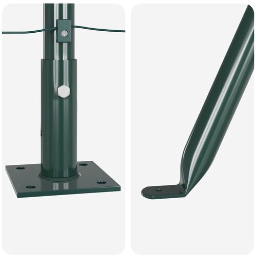  Stup za ogradu 52 pcs Siva 3,2 x 3,2 x 110 cm Slike