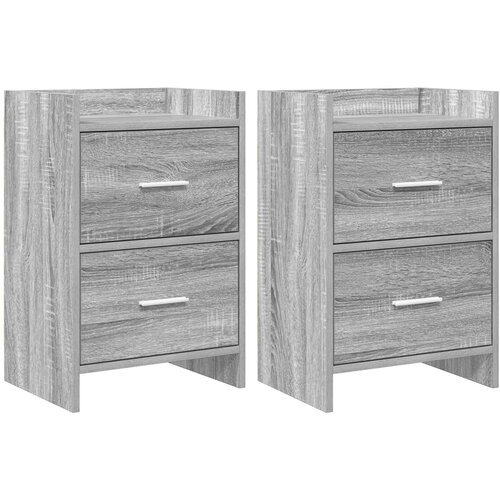  Noćni ormarići 2 pcs Siva Sonoma 40 x 30 x 60 cm Cijene
