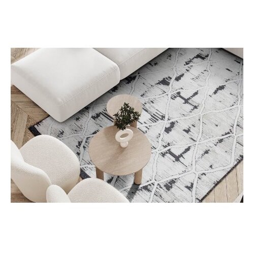 Conceptum Hypnose tepih 65284 meridyen black white 196 x 290 (961ELT1961) Cene
