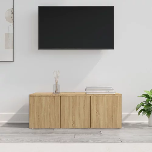 vidaXL TV omarica sonoma hrast 80x34x30 cm iverna plošča, (20914694)