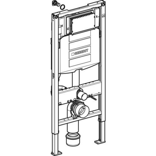 Geberit SIKOGESTOR67S30W sat wc &amp;scaron;koljka s kompletom duofix 111.300.00.5 Sigma30 Slike