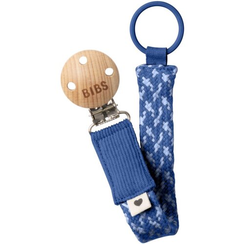 Bibs Paci Braid kopča za dudu Cornflower / Dusty Blue 1 kom Slike