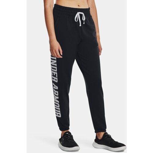 Under Armour Jogger UA Rival Terry Graphic Jogr-BLK - Women Slike