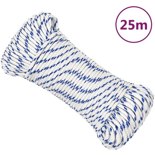 vidaXL Vrv za čoln bela 5 mm 25 m polipropilen Cene