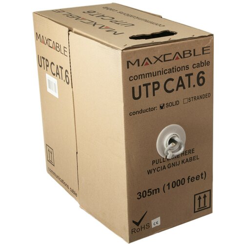 MaxCable kabel utp cat. 6, bakar, pvc jacket, 305m Cene