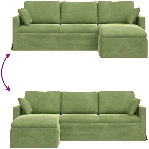 SOFA Svijetlo zelena 228 x 134 x 80 cm Bar&amp;scaron;un Slike