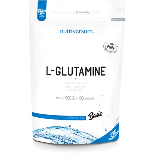 NUTRIVERSUM L-Glutamine 100% 500g Slike