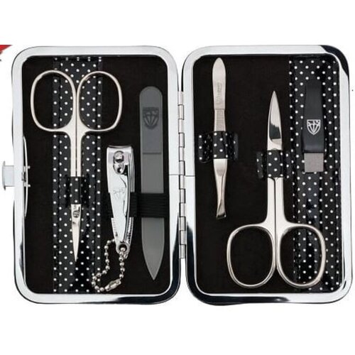 Kellermann set za manikuro 7260 mc n, črno-bel pikčast etui Cene