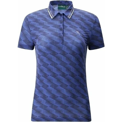 Chervo Womens Anzi Polo Blue Pattern 42