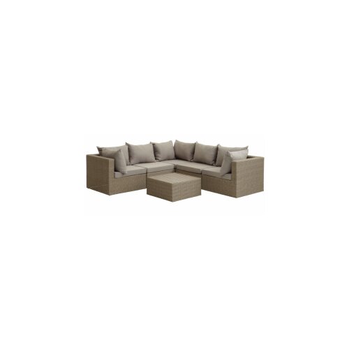 Lounge garnitura ravandip 5 osoba natur Slike