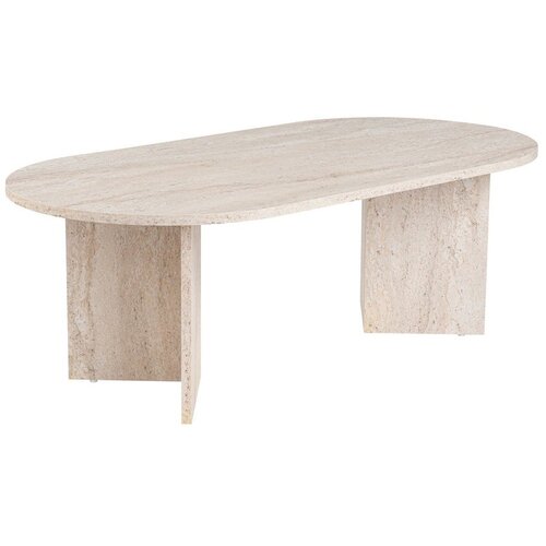 Kalune Design Bež klubska mizica v polsijajnem dekorju 60x119 cm Sable &ndash; Cene