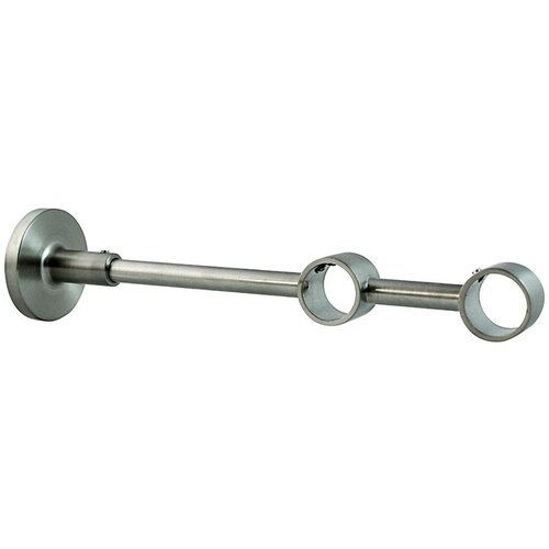 EXPO AMBIENTE dvostruki nosač za karnišu Wire (Izgled plemenitog čelika, Prikladno za: Šipke za zavjese Ø 20 mm, Duljina: 21 cm) Cijene