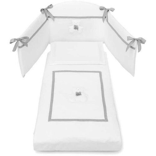 Erbesi otroška posteljnina dudu white grey Cene