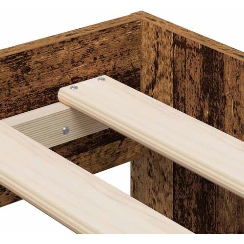  Krevet s ladicama s pohranom Staro drvo 234 x 103 x 53.5 cm Slike