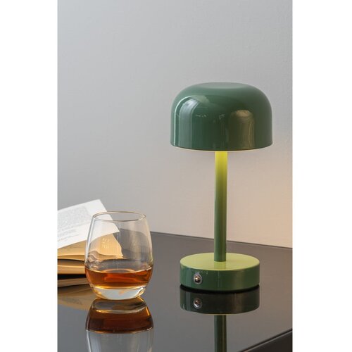 Leitmotiv Zelena LED stolna lampa s metalnim sjenilom (visina 24,5 cm) James &amp;ndash; Slike