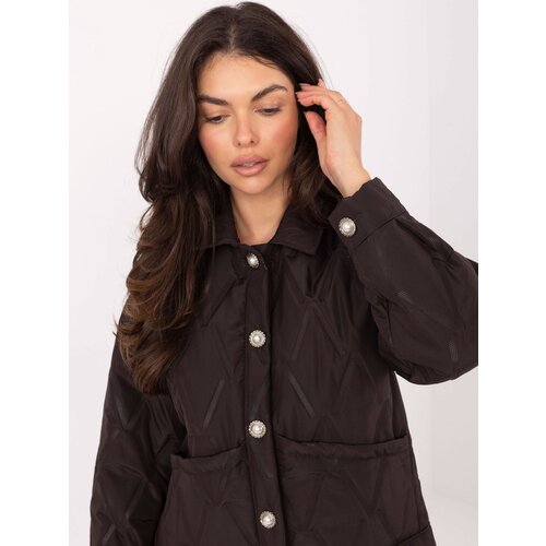 RUE PARIS Jacket-IT-KR-FL9626.77-dark brown Slike
