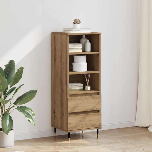 vidaXL Visok predalnik Umetni hrast 40 x 36 x 110 cm Konstruiran les Cene