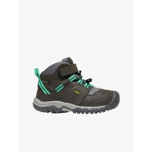 Keen Dark Grey Boys Leather Outdoor Shoes - Boys