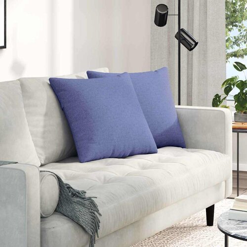  Jastučići za sofu 2 pcs Traper plava 50 x 50 cm tkanina Cijene