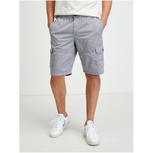 Tom Tailor Light Grey Men&amp;#039;s Shorts with Pockets - Men&amp;#039;s Slike