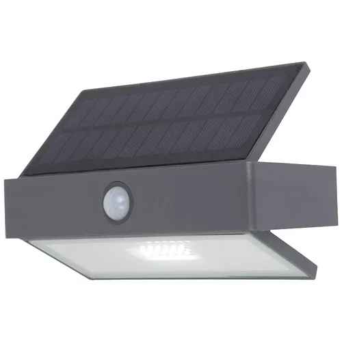 LUTEC LED solarna stenska svetilka Lutec Arrow (2 W, 17,6 x 10,9 x 7,4 cm, 180 lm, 5.000 K, IP44, s senzorjem)