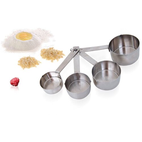De buyer Set 4kos merilne žličke/skodelice 60 - 80 - 125 - 250 ml / inox, (20542091) Slike