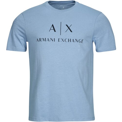Armani Exchange Majice s kratkimi rokavi T-SHIRT Modra Slike