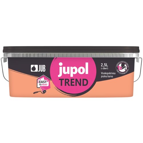 Jub Dekorativna boja za zid Jupol Trend papaya 411 2,5 l Slike