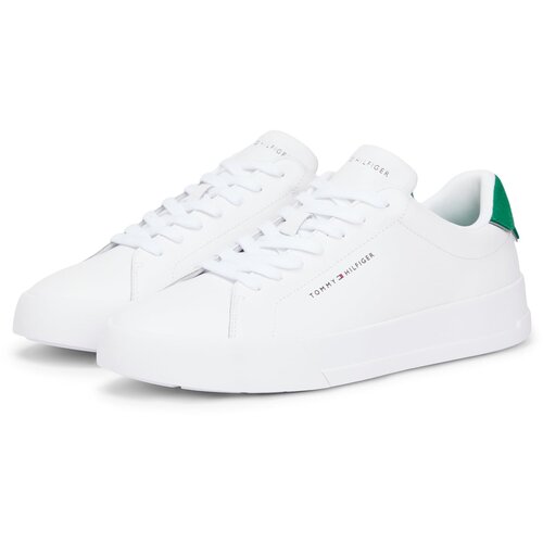 Tommy Hilfiger Niske tenisice &amp;#039;Court Ess&amp;#039; zelena / bijela Slike