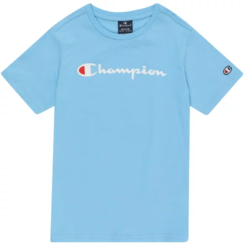Champion Authentic Athletic Apparel Majica nebesko plava / crvena / bijela