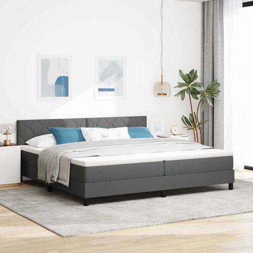 Krevet s opruga kutije Tamno siva 200 x 200 cm tkanina Cene