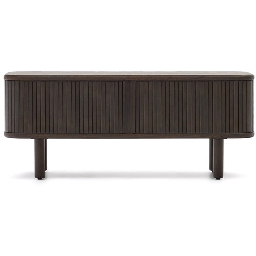 Kave Home Tamno smeđa TV komoda u dekoru jasena 120x50 cm Mailen – Cijene
