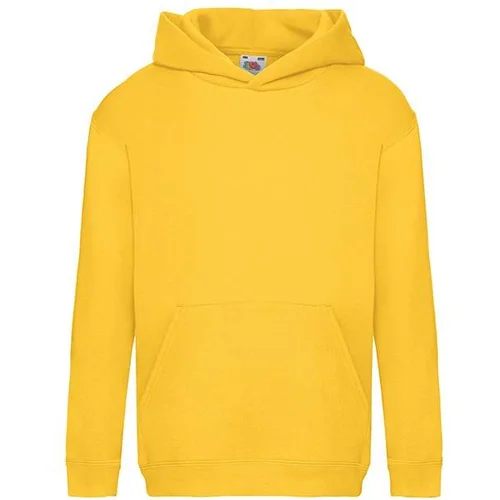 Fruit Of The Loom Żółta bluza dziecięca Hooded Sweat