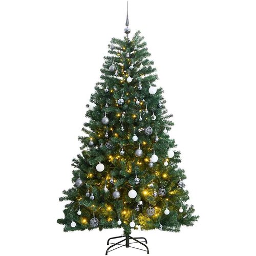  Umjetno božićno drvce 300 LED sa &scaron;arkama i kuglicama 180 cm Cijene