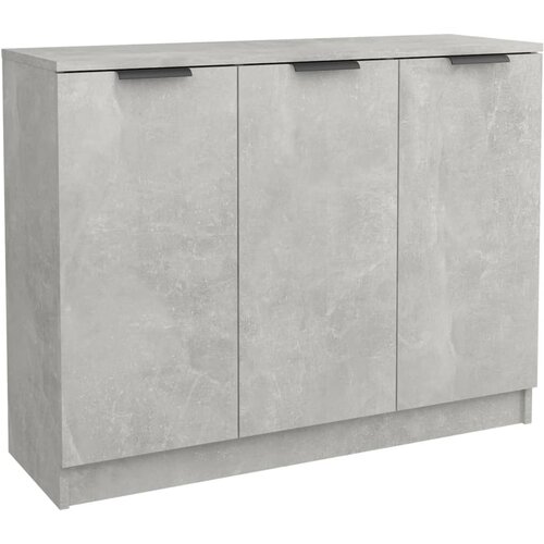 Maison Chic Komoda - Predalnik betonsko siva 90,5x30x70 cm konstruiran les, (21718198) Cene