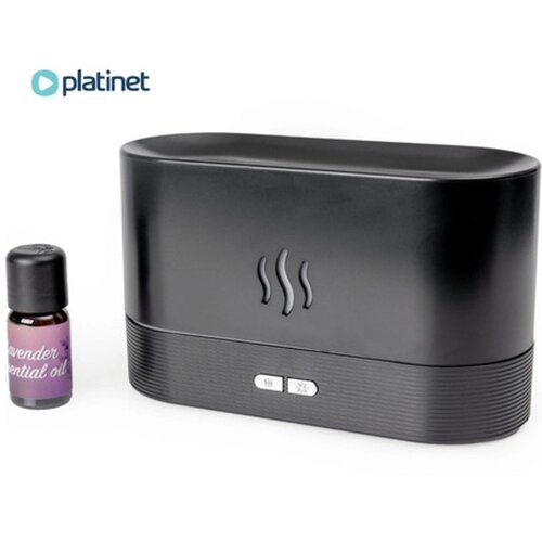 Platinet LED RGB ultrazvučni aroma difuzer i ovlaživač vazduha sa pozadinskim osvetljenjem 180 ml crna Cene