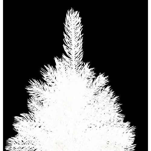 In umjetno božićno drvce s led svjetlima i kuglicama bijelo 240 cm Slike