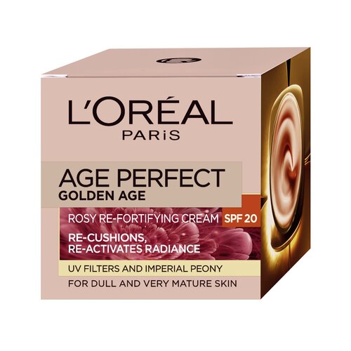 L&amp;acute;Or&amp;eacute;al Paris age perfect golden age SPF20 krema za toniranje in učvrstitev za zrelo kožo 50 ml za ženske Slike